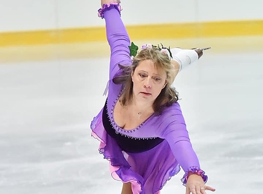 Debbie ice skating