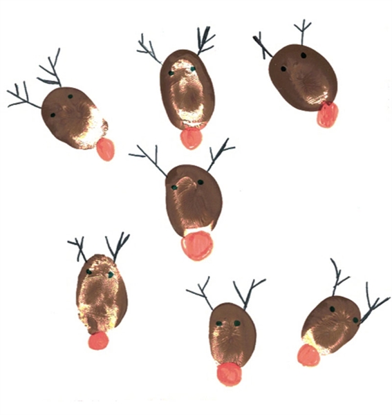 Reindeer Christmas card