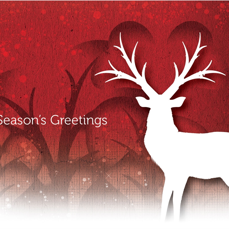 Deer Christmas card