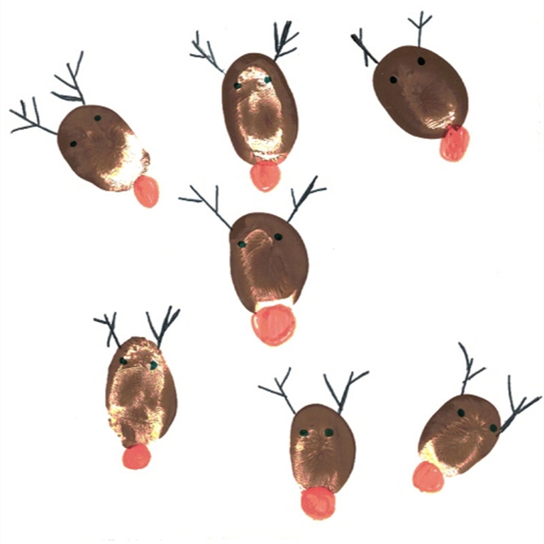 Reindeer Christmas card